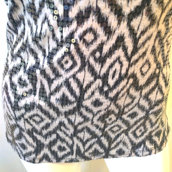 Inc International Concepts Sequin Top Blouse. - Picture 5 of 8